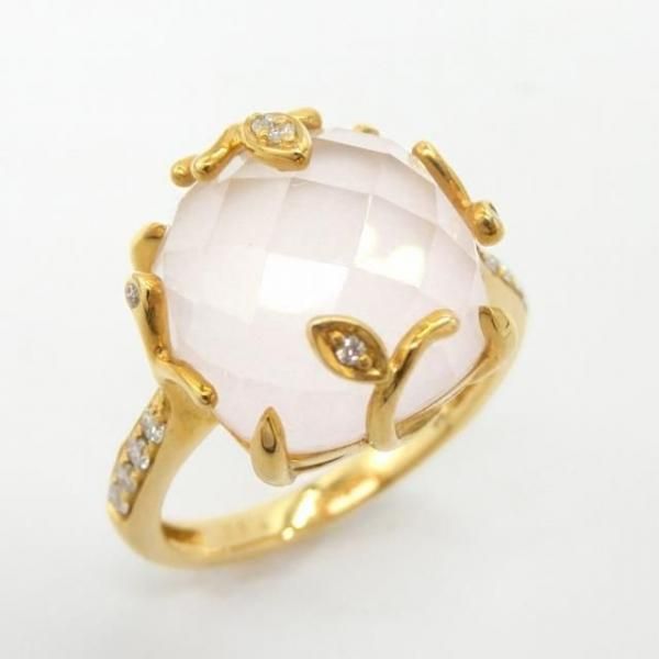  ܥ˥եɥ QU 7.30ct D 0.12ct K18YG C-LINE GGSJ̽