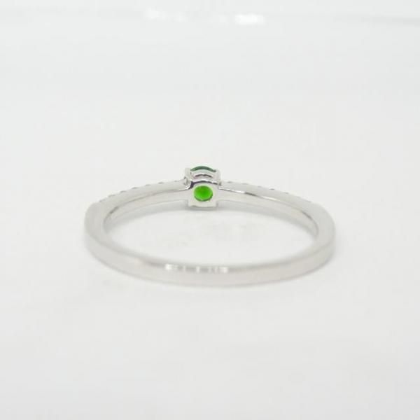 デマントイドガーネット ダイヤモンドリング DTG 0.207ct D 0.12