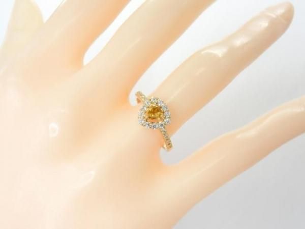 大粒　オーバルダイヤモンドリング　2ct イエローゴールド　モアサナイ 大粒 オーバルダイヤモンドリング 2ct イエローゴールド
