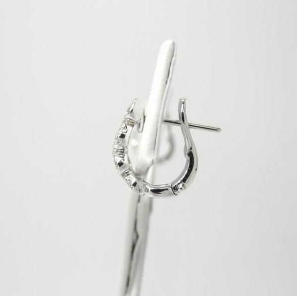 ツイストライン ダイヤモンドピアス D 0.44ct K18WG BOUTIQUE LINE