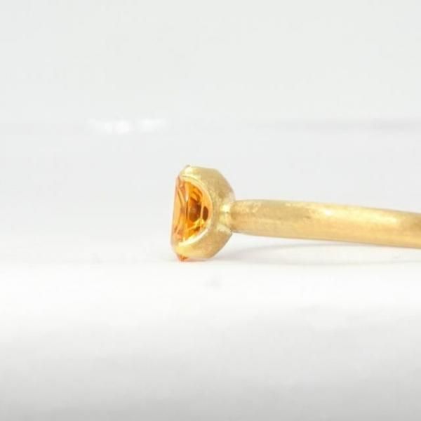 スペサルティンガーネットリング GA 1.17ct K18YG GGSJ鑑別書付