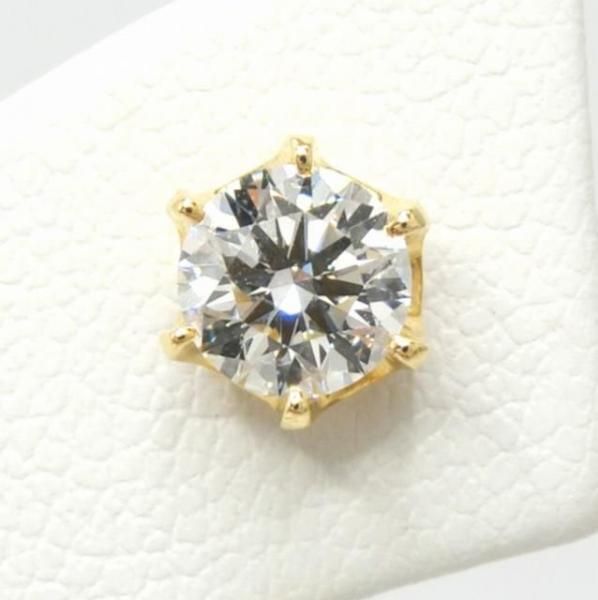 ダイヤモンドピアス D 0.409ct E-VS1-3EX 0.408ct F-VS2-3EX