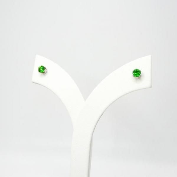 専用JF309★高級 デマントイドガーネット0.26ct D pt ピアス 鑑付 k18pt-demantoidogarnet-