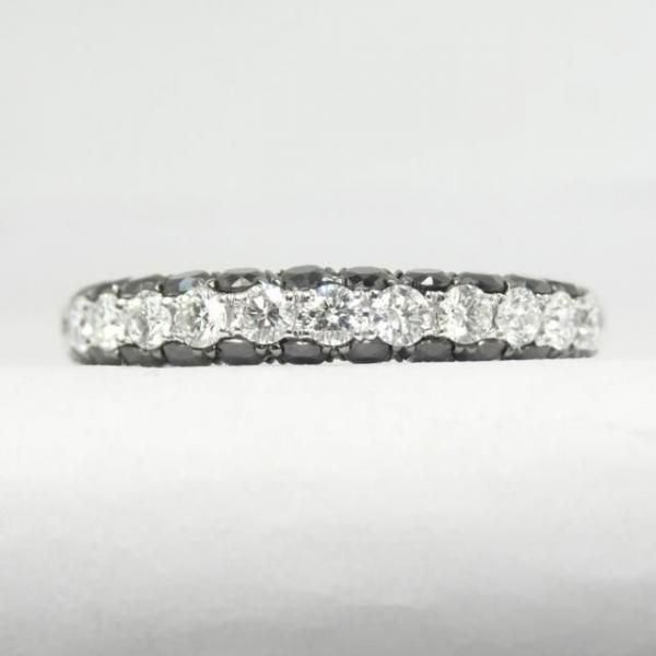 ダイヤモンド ブラックダイヤモンドハーフエタニティリング D 0.54ct