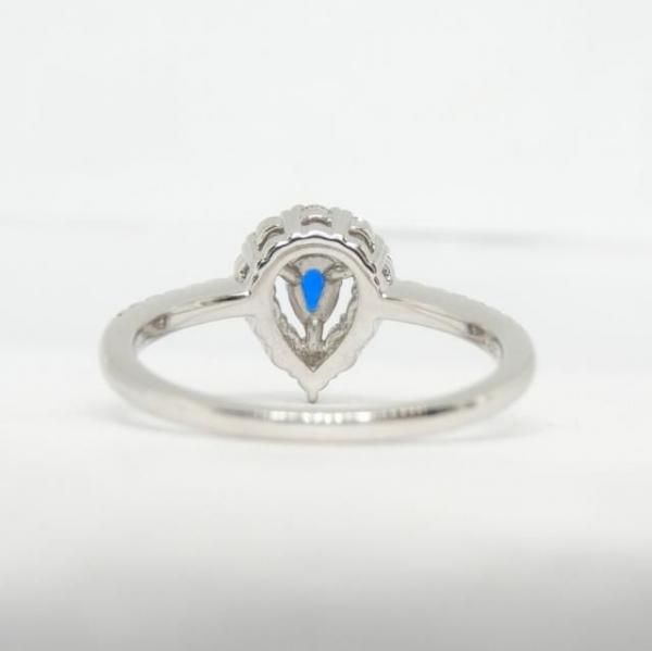 ペアシェイプアウイナイト ダイヤモンドリング HA 0.145ct D 0.45ct