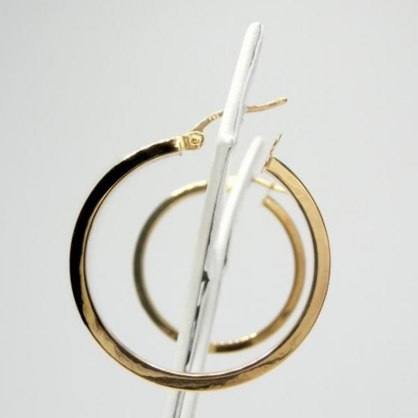 Cecile-De-France0.30ct】フープピアス K18YG Cecile-De-France0.30ct