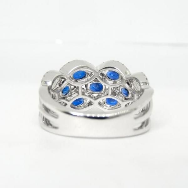 サファイア ダイヤモンドリング SA 2.13ct D 0.44ct K18WG