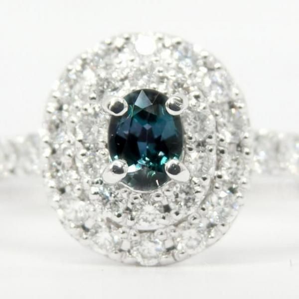 良質天然アレキサンドライト0.28ct　ダイヤ0.29ct　PT950 リング 天然アレキサンドライト 0.28ct 【ブラジル】 良質