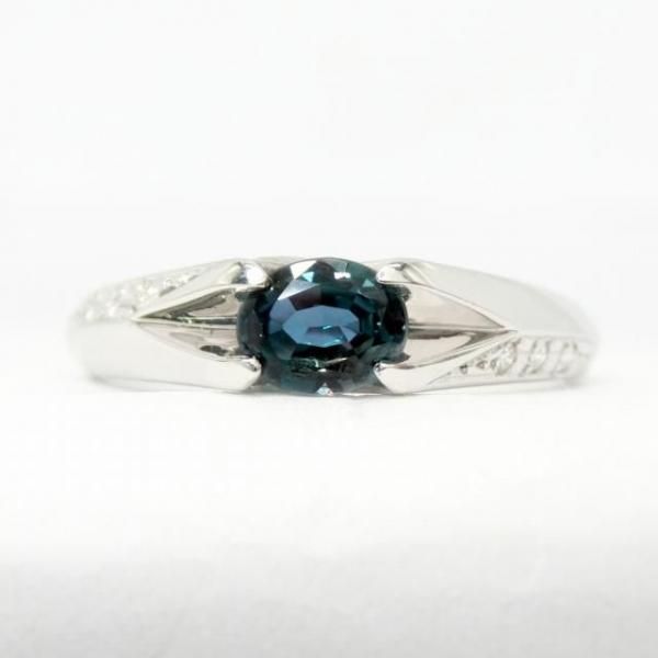 ブラジル産アレキサンドライト ダイヤモンドリング AX 0.41ct D 0.03ct