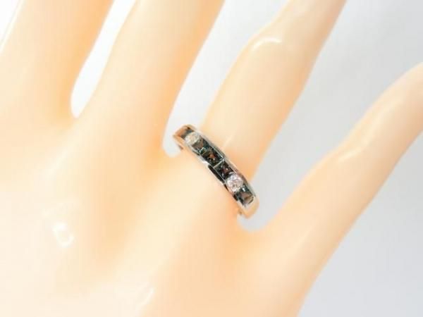 プリンセスカットアレキサンドライト ダイヤモンドハーフエタニティ