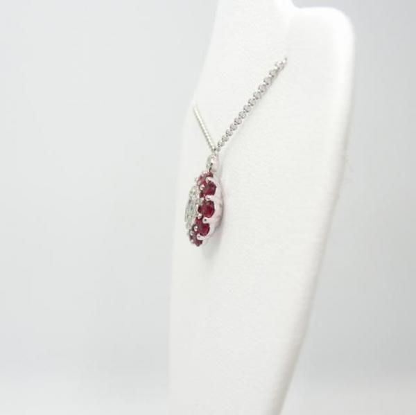 ピジョンブラッドカラールビー ダイヤモンドネックレス R 0.85ct