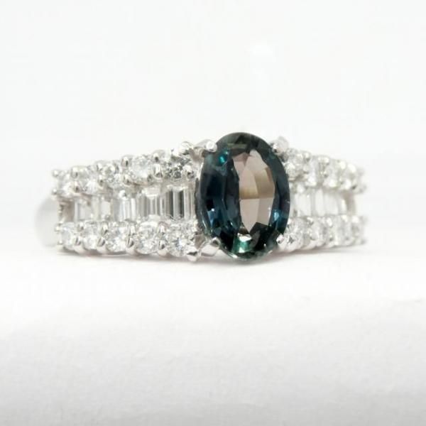 美しいカラーチェンジ!!!★ブラジルアレキサンドライトPt900リング★ 美しいカラーチェンジ!!!☆ブラジルアレキサンドライトPt900リング