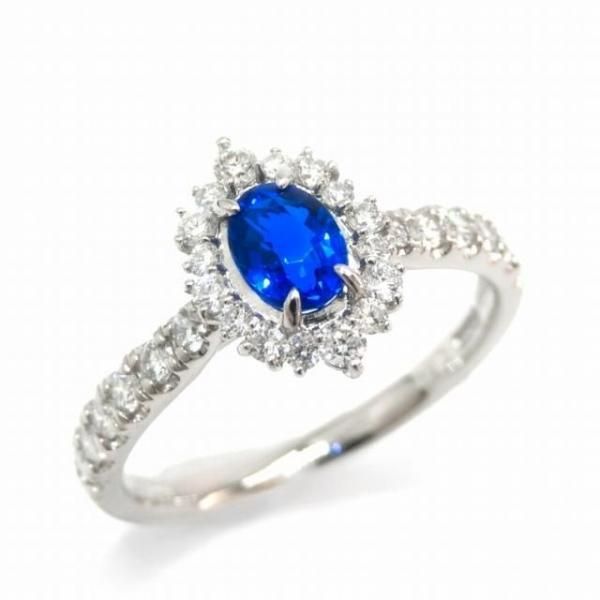 アウイナイト ダイヤモンドリング HA 0.34ct D 0.38ct Pt900 日独宝石