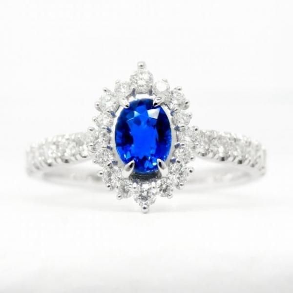 アウイナイト ダイヤモンドリング HA 0.34ct D 0.38ct Pt900 日独宝石