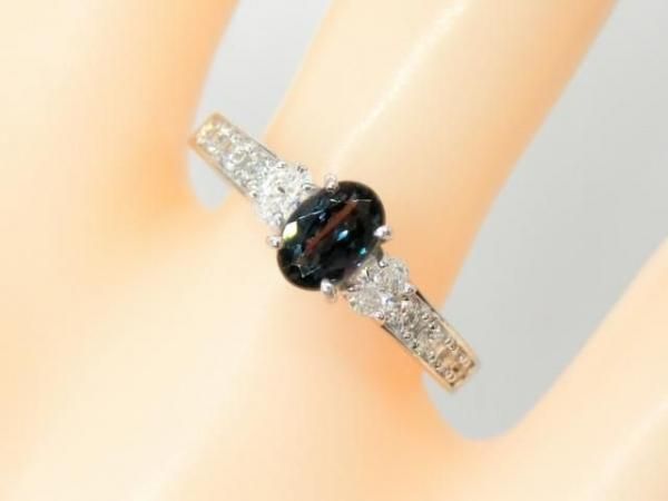 はるさん★ブラジル産アレキサンドライト★リングオーダー Pt900 ブラジル産アレキサンドライト ダイヤモンドリング AX 0.33ct D