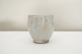 萩見窯　粉引そぎめ湯呑 / Kohiki Japanese tea cup 