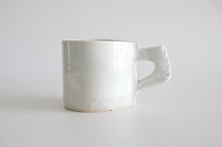 山口博子　たたら角マグカップ（A) / Porcelain Tatara(slab building) mug（A)