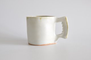 山口博子　たたら角マグカップ (B)  / Porcelain Tatara(slab building) mug（B）