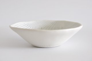 山口博子　たたら小鉢 C / Porcelain Tatara(slab building)small bowl C