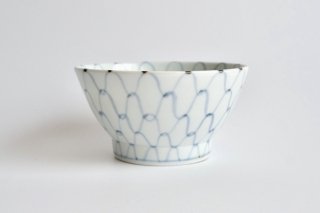 器峰窯　飯碗（小）網絵 / Blue and white porcelain rice bowl ( small )