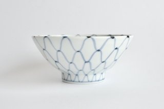器峰窯　飯碗（中）網絵  / Blue and white porcelain rice bowl ( medium )