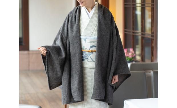 KIMONO MODERN×七緒」Aラインドレープコート - こまものや七緒