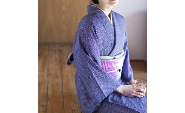 荒川」切子柄絽小紋（プレタ） - こまものや七緒 オンライン