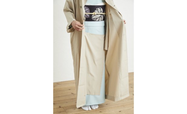 「おとづき商店」身丈が選べる一部式雨コート - こまものや七緒 オンラインショップ - 着物からはじまる暮らし -