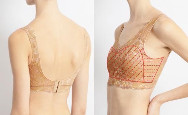 和装ブラジャー セモア LLサイズ 新品 未使用（和装きものブラNo