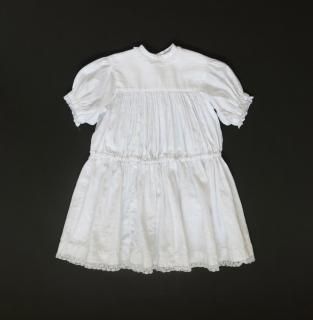 gather short sleeve dress