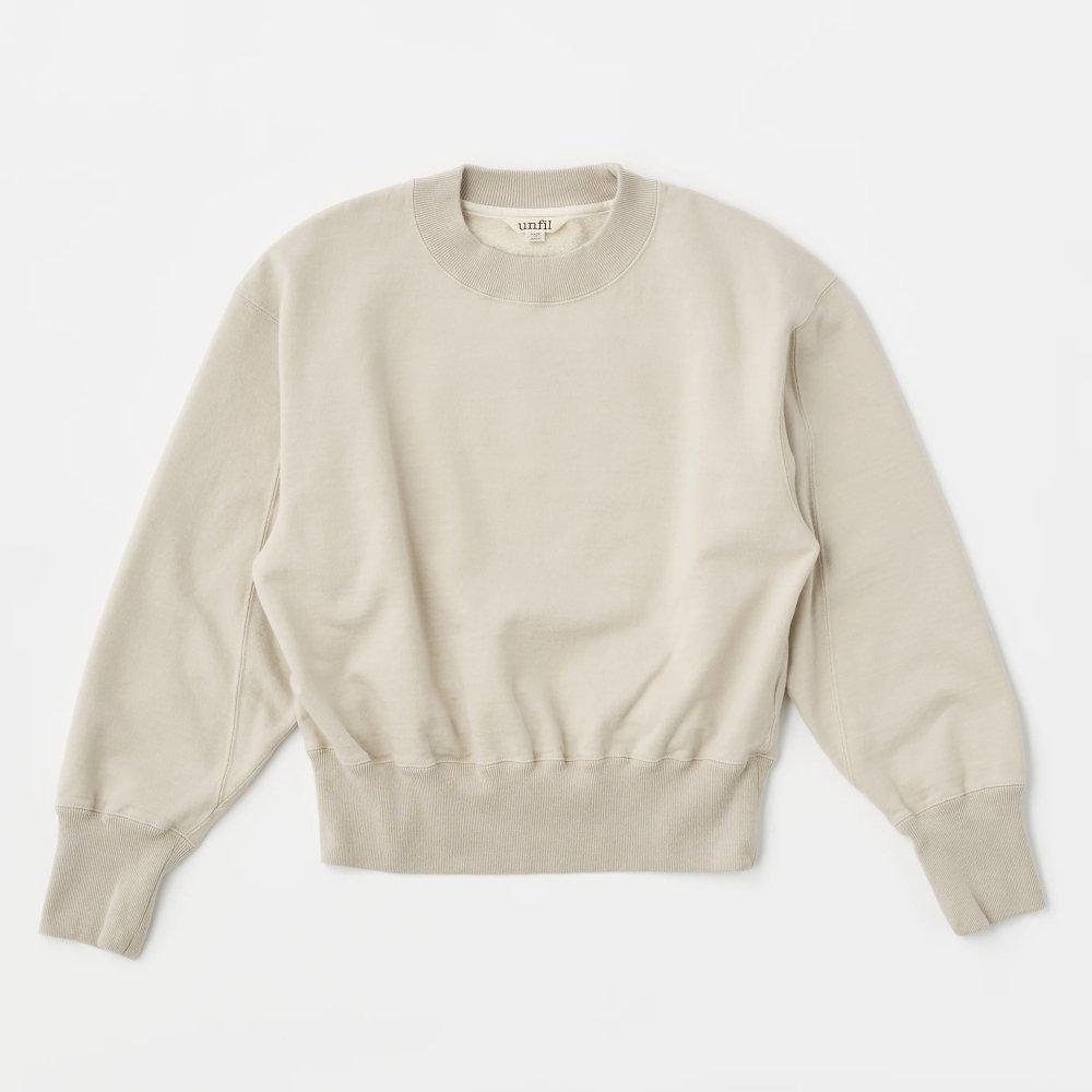 <img class='new_mark_img1' src='https://img.shop-pro.jp/img/new/icons20.gif' style='border:none;display:inline;margin:0px;padding:0px;width:auto;' />vintage cotton fleece cropped sweatshirt - light beige - 40%off