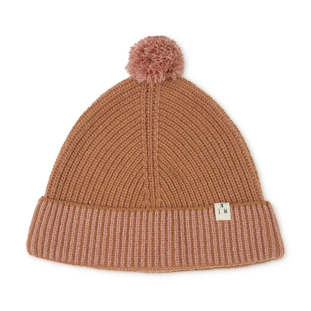 <img class='new_mark_img1' src='https://img.shop-pro.jp/img/new/icons14.gif' style='border:none;display:inline;margin:0px;padding:0px;width:auto;' />pompom beanie - ochre