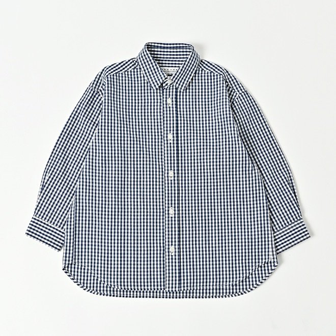 <img class='new_mark_img1' src='https://img.shop-pro.jp/img/new/icons14.gif' style='border:none;display:inline;margin:0px;padding:0px;width:auto;' />LS gingham shirt - navy