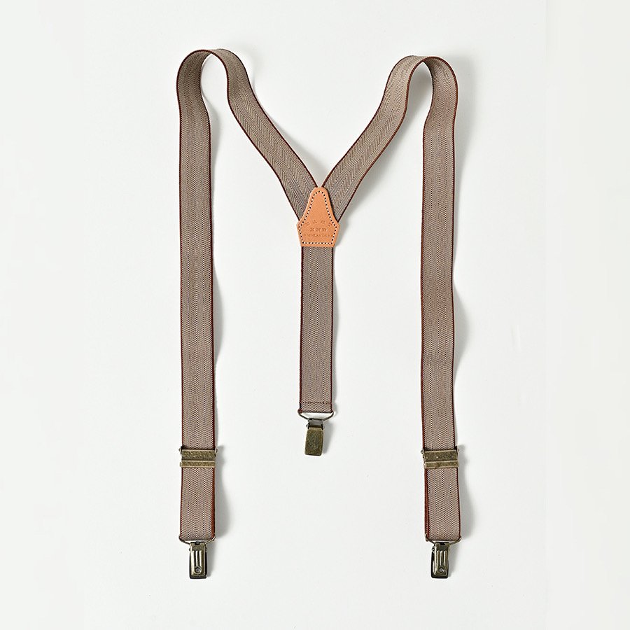 <img class='new_mark_img1' src='https://img.shop-pro.jp/img/new/icons14.gif' style='border:none;display:inline;margin:0px;padding:0px;width:auto;' />herringbone suspenders - brown