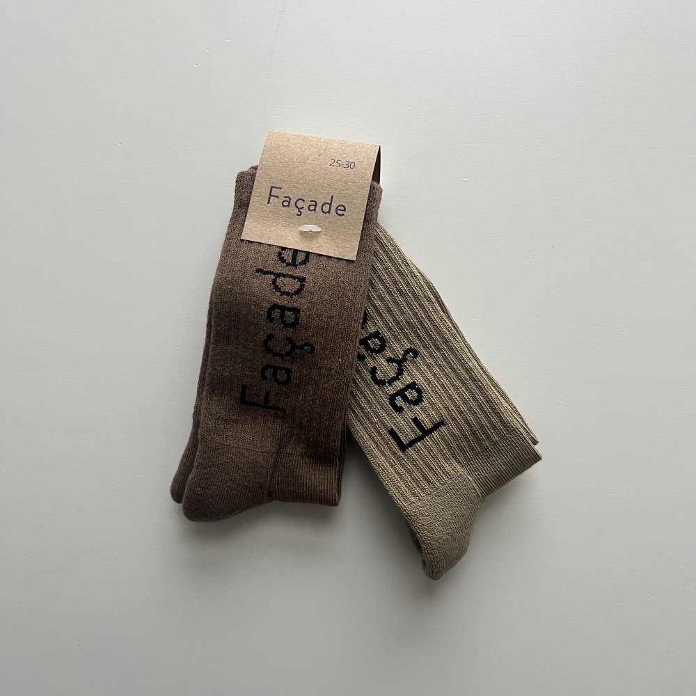 <img class='new_mark_img1' src='https://img.shop-pro.jp/img/new/icons14.gif' style='border:none;display:inline;margin:0px;padding:0px;width:auto;' />ribbed cotton tube socks - 2pack