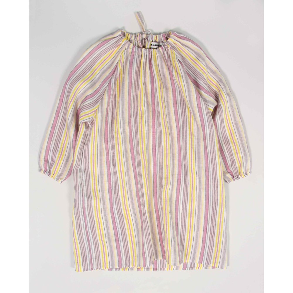 <img class='new_mark_img1' src='https://img.shop-pro.jp/img/new/icons14.gif' style='border:none;display:inline;margin:0px;padding:0px;width:auto;' />volumed stripe dress - multicolor stripes