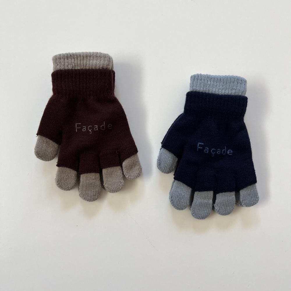 <img class='new_mark_img1' src='https://img.shop-pro.jp/img/new/icons20.gif' style='border:none;display:inline;margin:0px;padding:0px;width:auto;' />globen double gloves 2p - brown/blue -40%off