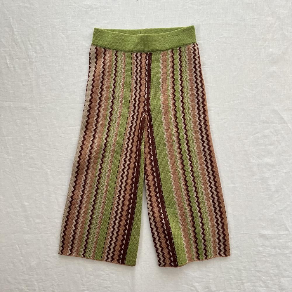 <img class='new_mark_img1' src='https://img.shop-pro.jp/img/new/icons20.gif' style='border:none;display:inline;margin:0px;padding:0px;width:auto;' />kingstone pants - sprig zigzag jacquard - 60%off