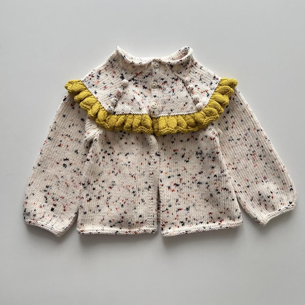 <img class='new_mark_img1' src='https://img.shop-pro.jp/img/new/icons14.gif' style='border:none;display:inline;margin:0px;padding:0px;width:auto;' />ruffle cardigan - picnic confetti 