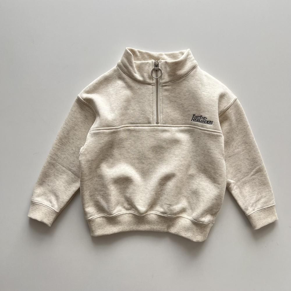 <img class='new_mark_img1' src='https://img.shop-pro.jp/img/new/icons14.gif' style='border:none;display:inline;margin:0px;padding:0px;width:auto;' />half zip sweater - oats