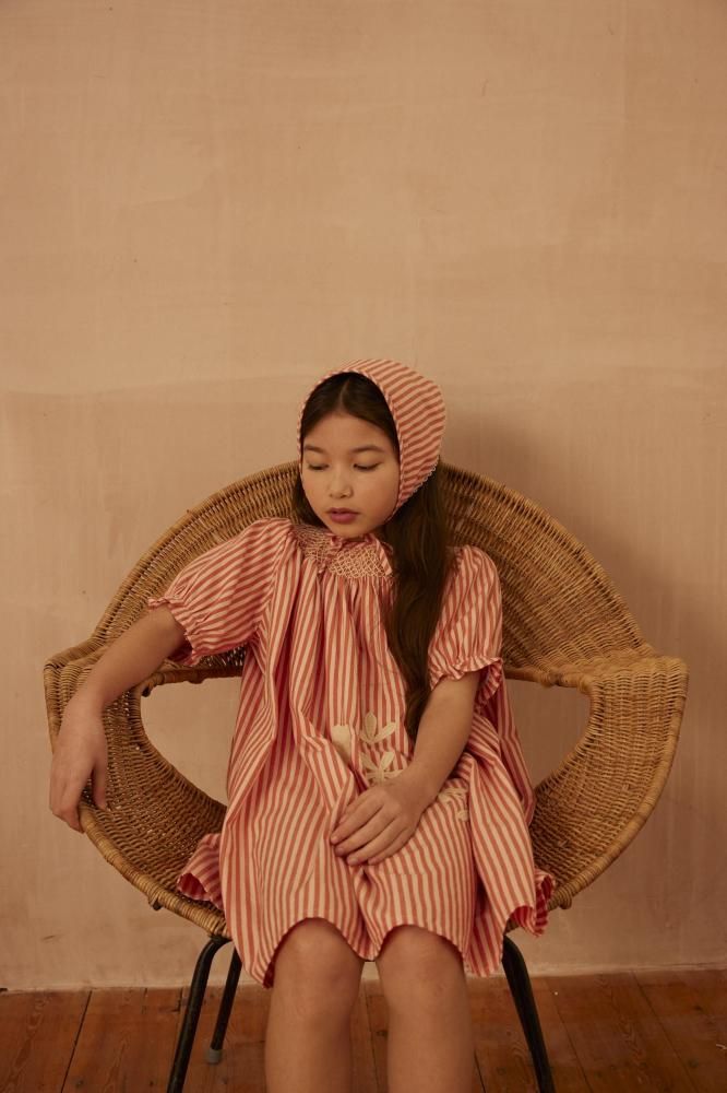 sissy smock dress - mayols stripe - the LITTLE STANDARD