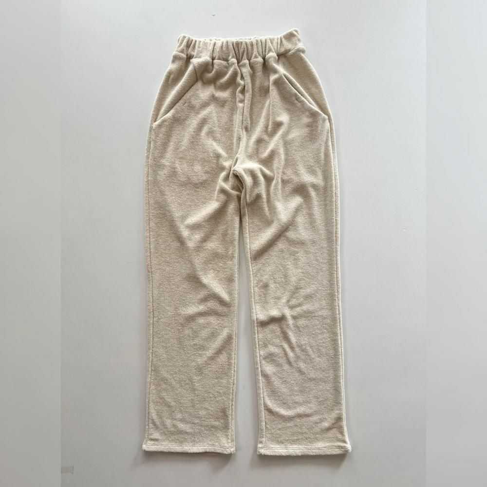 <img class='new_mark_img1' src='https://img.shop-pro.jp/img/new/icons14.gif' style='border:none;display:inline;margin:0px;padding:0px;width:auto;' />cotton pile pants - natural