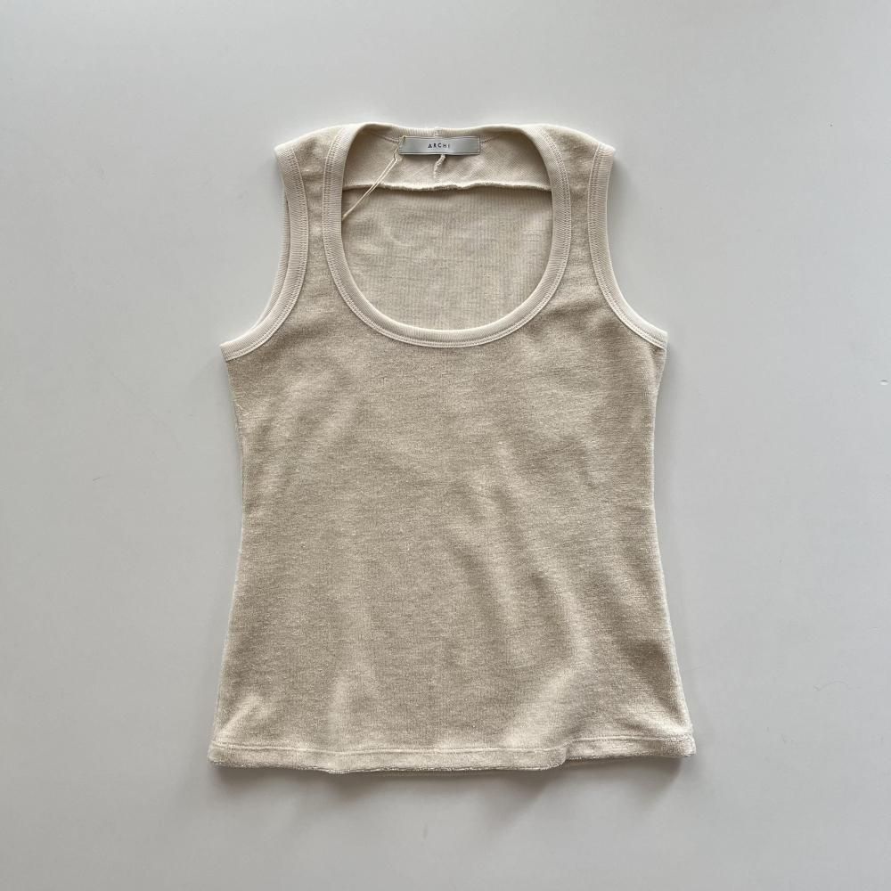 <img class='new_mark_img1' src='https://img.shop-pro.jp/img/new/icons14.gif' style='border:none;display:inline;margin:0px;padding:0px;width:auto;' />cotton pile tank - natural
