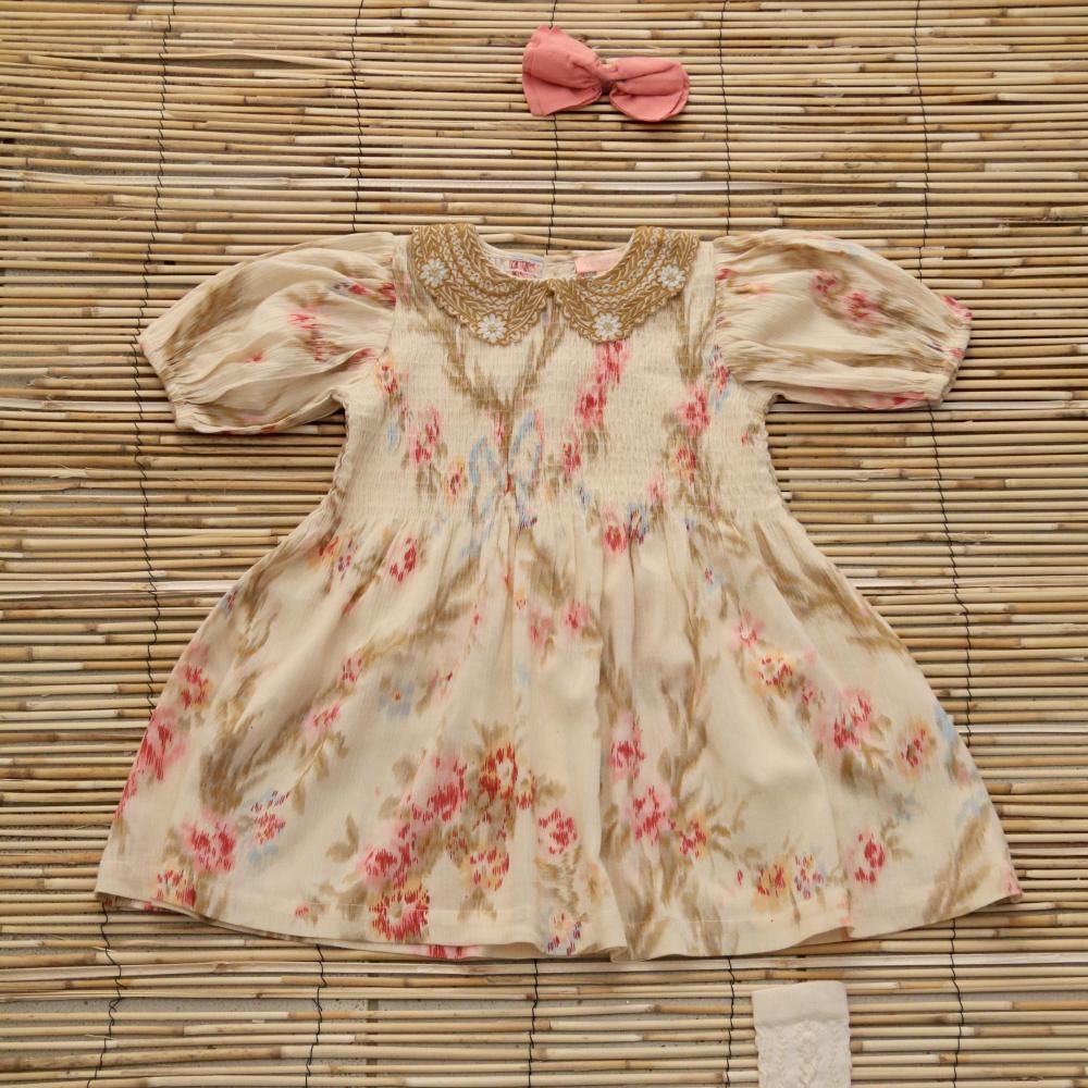 <img class='new_mark_img1' src='https://img.shop-pro.jp/img/new/icons14.gif' style='border:none;display:inline;margin:0px;padding:0px;width:auto;' />tunique with hairclips - antoinette print crepe