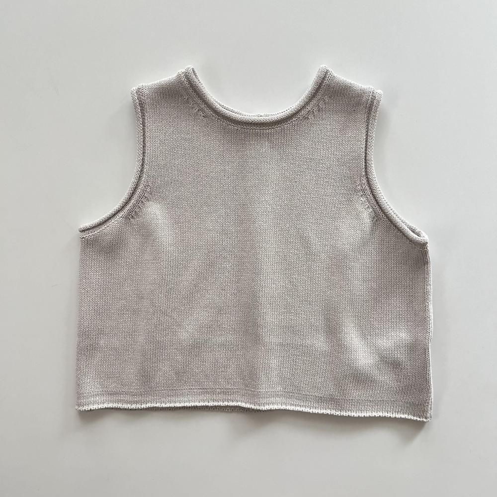 <img class='new_mark_img1' src='https://img.shop-pro.jp/img/new/icons14.gif' style='border:none;display:inline;margin:0px;padding:0px;width:auto;' />paper knit 2way top - grayish ivory