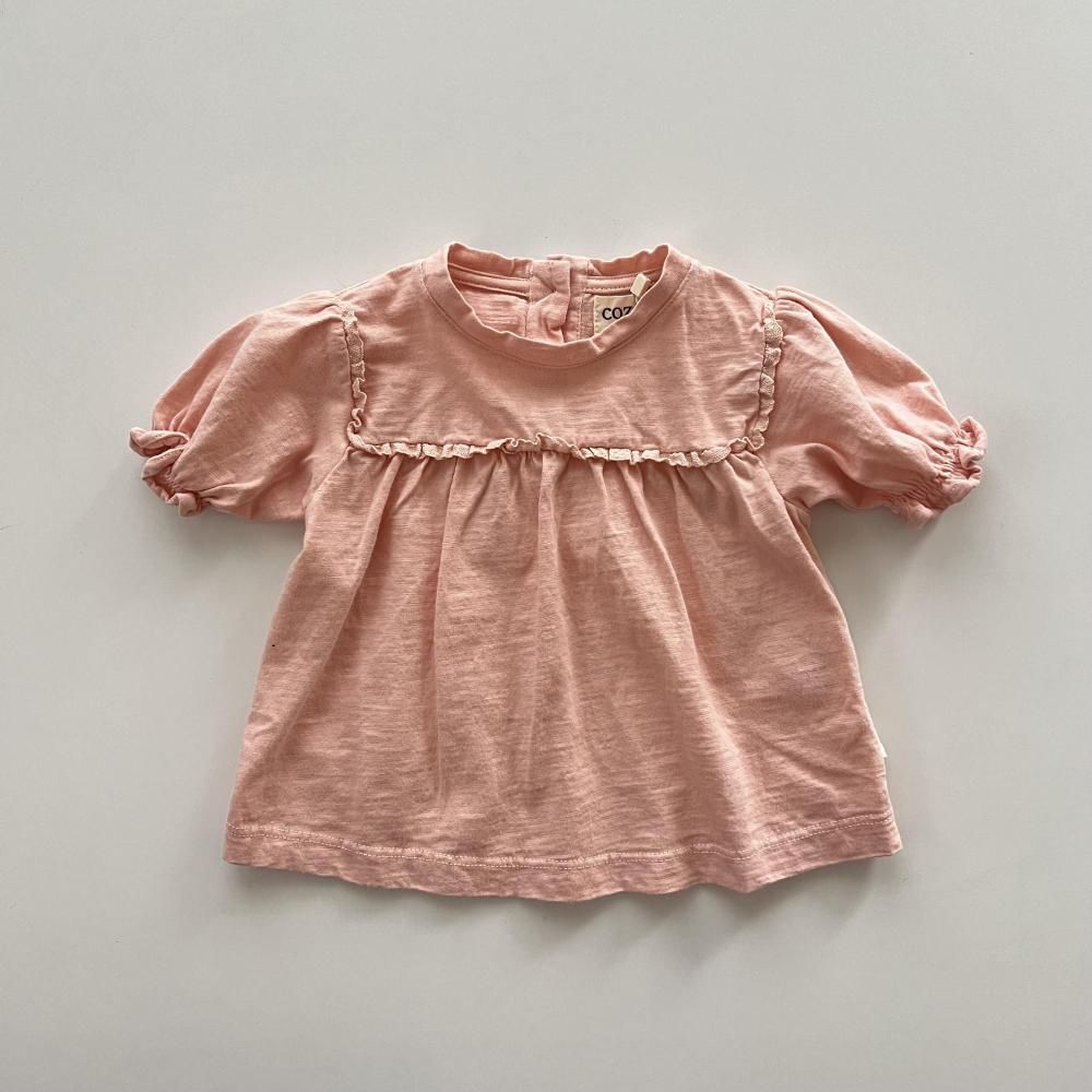 <img class='new_mark_img1' src='https://img.shop-pro.jp/img/new/icons14.gif' style='border:none;display:inline;margin:0px;padding:0px;width:auto;' />organic slub baby puffed t-shirts - crystal pink