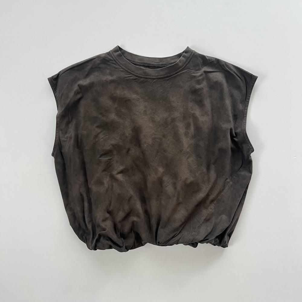 <img class='new_mark_img1' src='https://img.shop-pro.jp/img/new/icons14.gif' style='border:none;display:inline;margin:0px;padding:0px;width:auto;' />organic cotton jersey balloon top - black smoke