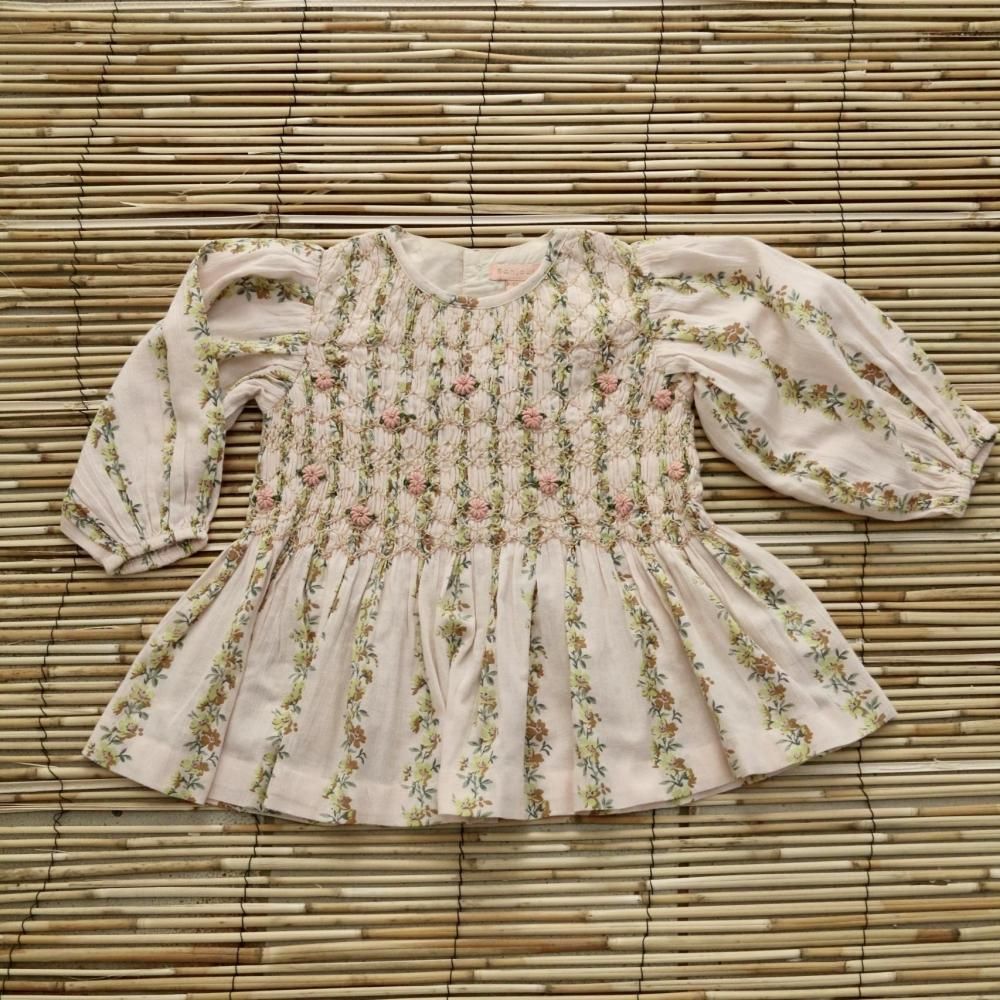 <img class='new_mark_img1' src='https://img.shop-pro.jp/img/new/icons14.gif' style='border:none;display:inline;margin:0px;padding:0px;width:auto;' />5/8 22:00 ȯ䳫ϡblouse smocks long sleeves - farandole flowers print crepe