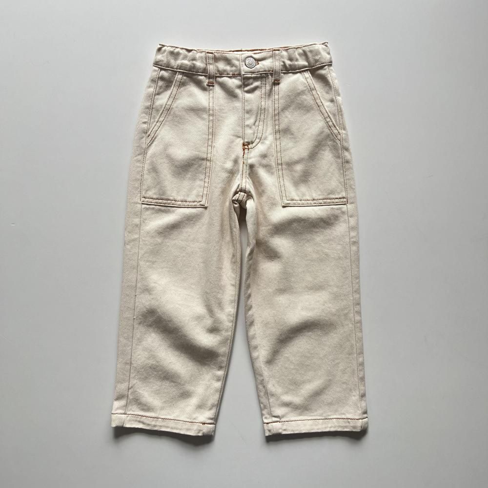 <img class='new_mark_img1' src='https://img.shop-pro.jp/img/new/icons14.gif' style='border:none;display:inline;margin:0px;padding:0px;width:auto;' />TNS denim baggy pants - ecru