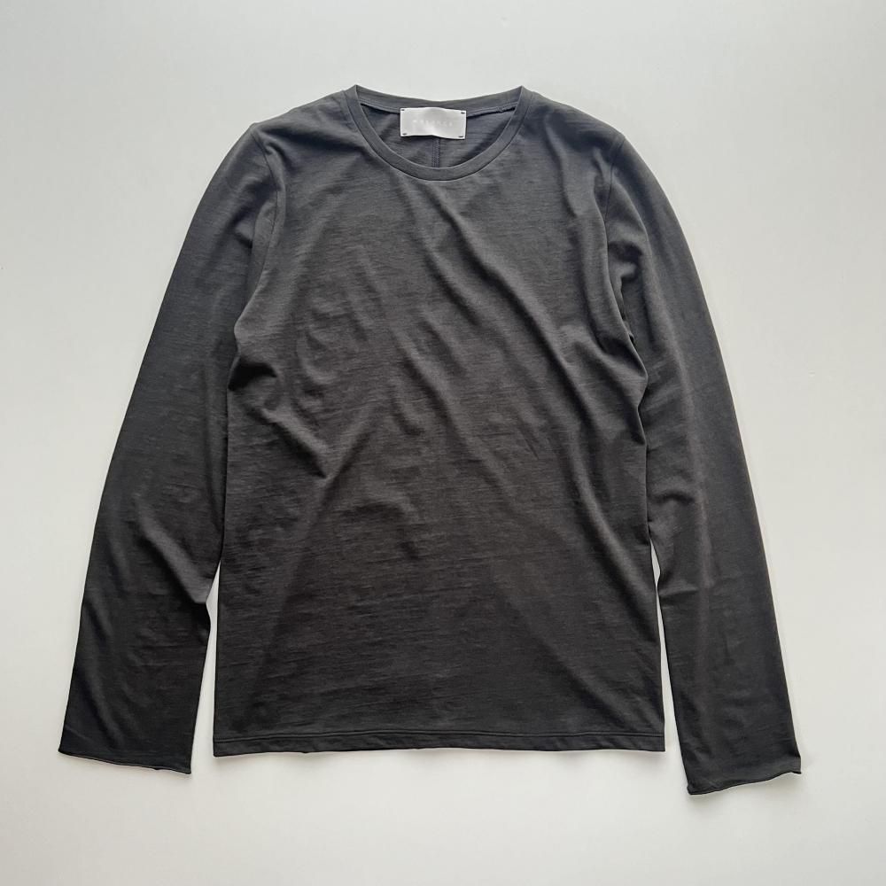 <img class='new_mark_img1' src='https://img.shop-pro.jp/img/new/icons14.gif' style='border:none;display:inline;margin:0px;padding:0px;width:auto;' />cotton cashmere crew neck T - black